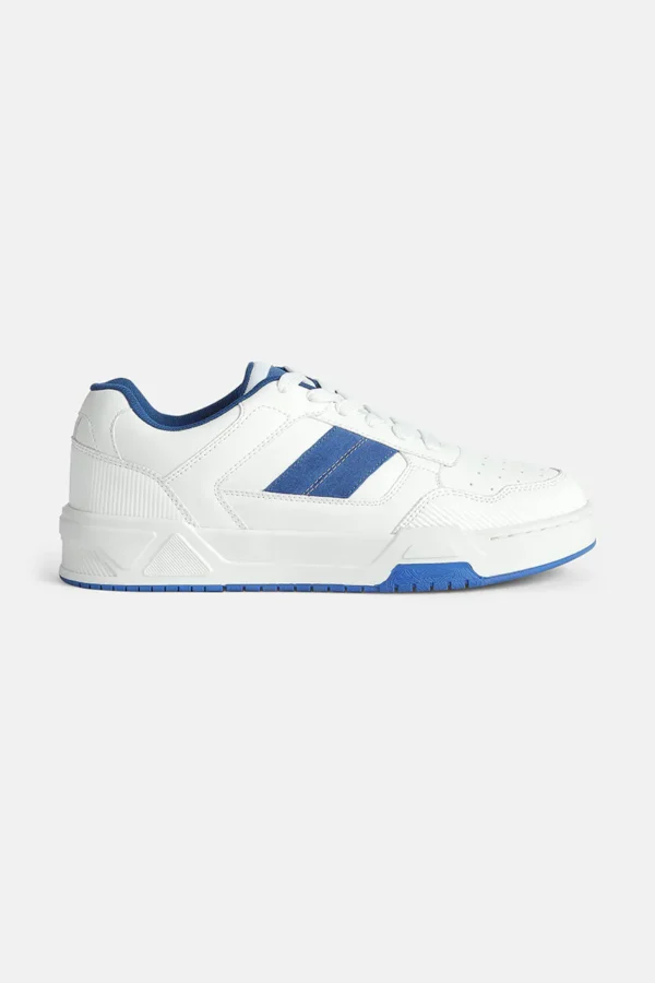 Aero White and Blue Sneakers