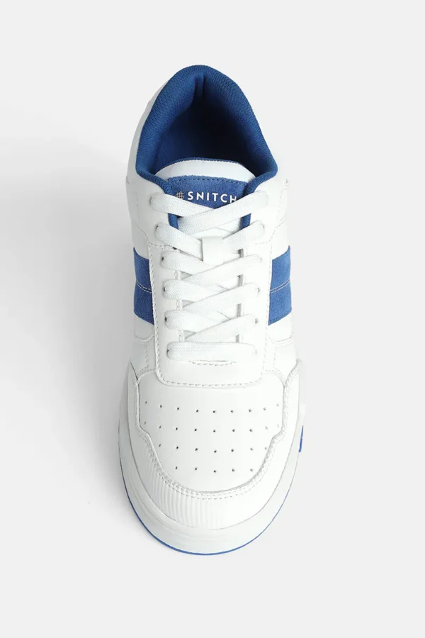 Aero White and Blue Sneakers